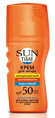 Купить sun time (сан тайм) крем для загара ультразащита, 150мл spf50  в Заволжье