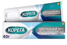 Купить корега крем для фиксации зубных протезов нейтральный вкус 40мл в Заволжье