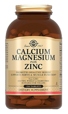 Solgar (Солгар) Кальций, Магний, Цинк, таблетки 1596 мг 250 шт БАД