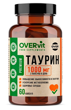 OVERvit (ОВЕРвит) Таурин, капсулы 60шт БАД