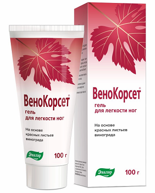 Венокорсет гель для легкости ног, 100г
