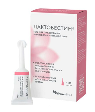 Лактовестин гель для поддержания микрофлоры интимной зоны 5мл 7шт