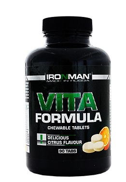 Купить ironman (иронмэн) вита формула витамины, таблетки жевательные со вкусом апельсина, 90 шт бад в Заволжье