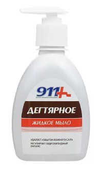 Купить 911 мыло жидкое антибактериальное дегтярное 250 мл в Заволжье