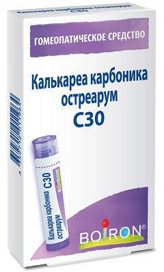 Калькареа карбоника остреарум с30 гомеопатический монокомпонентный препарат животного происхождения 4г