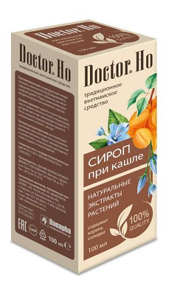 Доктор ХО вьетнамский бальзам сироп при кашле, флакон 100мл БАД
