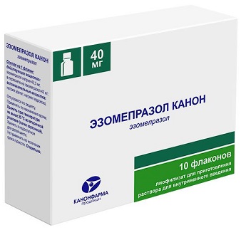 Купить эзомепразол канон лиофилизат для приготовления раствора для внутривенного введения, 40 мг, флаконы 10шт в Заволжье