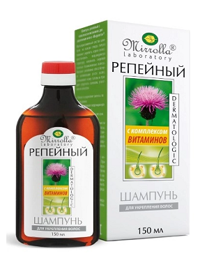 Mirrolla (Мирролла) репейный шампунь с комплексом витаминов 150 мл