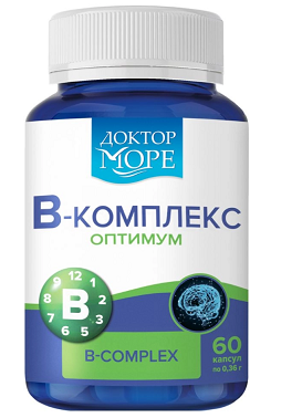 Доктор море В-комплекс Оптимум, капсулы массой 360мг 60шт БАД