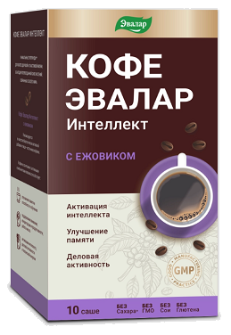 Кофе Эвалар Интеллект, саше-пакет 8г 10шт БАД