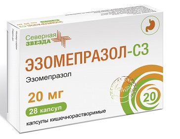 Купить эзомепразол-сз, капсулы кишечнорастворимые 20мг, 28 шт в Заволжье