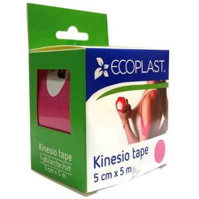 Купить ecoplast лента фиксирующая кензио тейп 5см х 5м розовый в Заволжье