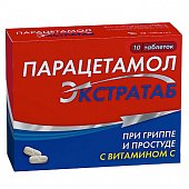 Купить парацетамол экстратаб, таблетки 500мг+150мг, 10 шт в Заволжье