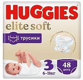 Купить huggies (хаггис) трусики elitesoft 3, 6-11кг 48 шт в Заволжье