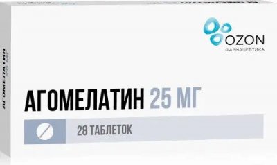 Купить агомелатин, таблетки, покрытые пленочной оболочкой 25мг, 28 шт в Заволжье