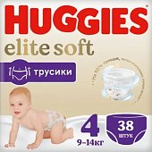 Купить huggies (хаггис) трусики elitesoft 4, 9-14кг 38 шт в Заволжье