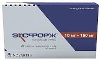 Купить эксфорж, таблетки, покрытые пленочной оболочкой 10мг+160мг, 28 шт в Заволжье