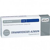 Купить прамипексол-алиум, таблетки 1мг 30шт в Заволжье