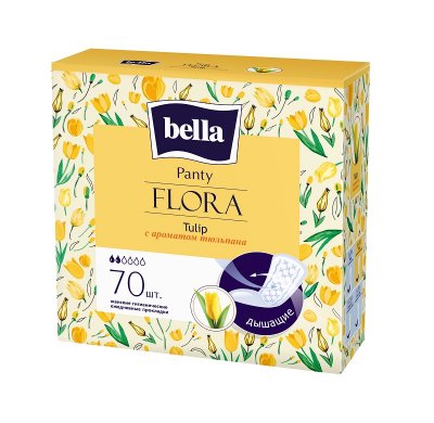 Купить bella (белла) прокладки panty flora с ароматом тюльпана 70 шт в Заволжье