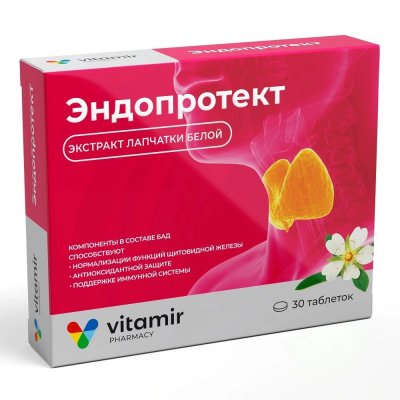 Купить эндопротект, таблетки массой 566 мг, 30 шт бад  в Заволжье