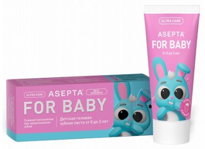 Купить асепта зубная паста для детей беби 0-3лет 50мл в Заволжье