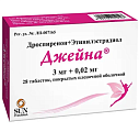 Купить джейна, таблетки, покрытые пленочной оболочкой 3мг+0,02мг, 28 шт в Заволжье