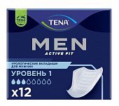 Купить tena (тена) прокладки, men active fit уровень 1, 12 шт в Заволжье