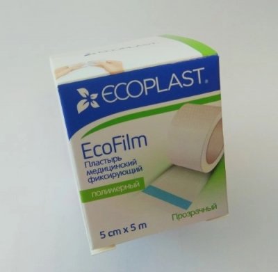 Купить ecoplast ecofilm медицинский фиксирующий полимерный 5см х 5м в Заволжье
