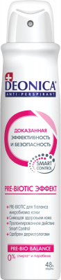 Купить deonica (деоника) дезодорант антиперспирант pre-biotic эффект спрей, 200мл в Заволжье