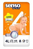 Купить senso baby simple (сенсо бейби) подгузники-трусики для детей, размер 4l (9-14кг), 44 шт в Заволжье