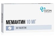 Купить мемантин, таблетки, покрытые пленочной оболочкой 10мг, 30 шт в Заволжье