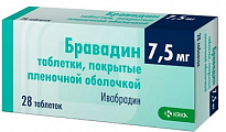 Купить бравадин, таблетки, покрытые пленочной оболочкой 7,5мг, 28 шт в Заволжье