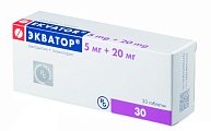 Купить экватор, таблетки 5мг+20мг, 30 шт в Заволжье