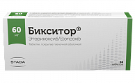 Купить бикситор, таблетки, покрытые пленочной оболочкой 60мг, 30шт в Заволжье