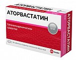 Купить аторвастатин, таблетки, покрытые пленочной оболочкой 10мг, 30 шт в Заволжье