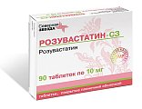 Купить розувастатин-сз, таблетки, покрытые пленочной оболочкой 10мг, 90 шт в Заволжье