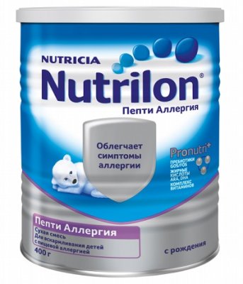 Купить nutrilon (нутрилон) пепти аллергия сухая смесь детская с рождения, 400г в Заволжье