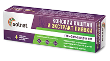 Купить solnat (солнат) конский каштан и экстракт пиявки, гель-бальзам для ног 100мл в Заволжье