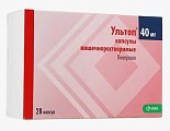 Купить ультоп, капсулы кишечнорастворимые 40мг, 28 шт в Заволжье