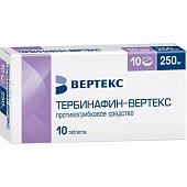 Купить тербинафин-вертекс, таблетки 250мг, 10 шт в Заволжье