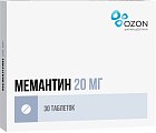 Купить мемантин, таблетки, покрытые пленочной оболочкой 20мг, 30 шт в Заволжье