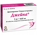 Купить джейна, таблетки, покрытые пленочной оболочкой 3мг+0,02мг, 28 шт в Заволжье