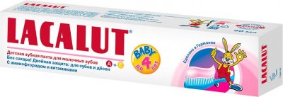 Купить лакалют (lacalut) зубная паста для детей бейби до 4-х лет, 50мл в Заволжье