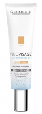 Купить dermedic neovisage (дермедик) крем-флюид тонирующий увлажняющий для чувствительной кожи 30 мл spf50+ песочный в Заволжье
