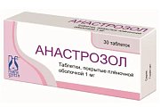 Купить анастрозол, таблетки, покрытые пленочной оболочкой 1мг, 30 шт в Заволжье