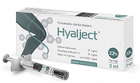 Купить гиалджект имплантат вязкоэластичный стерильный 2,2% 2мл шприц с иглой 21 g 1шт в Заволжье