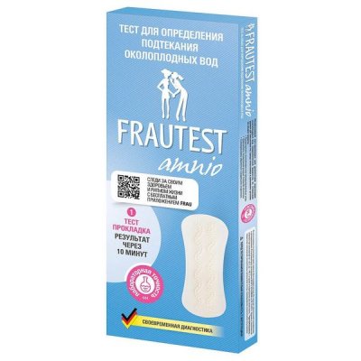 Купить тест-прокладка frautest (фраутест) amnio для определения подтекания околоплодных вод 1 шт в Заволжье