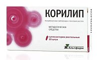 Купить корилип, суппозитории ректальные 25мг+2мг+12мг, 10 шт в Заволжье