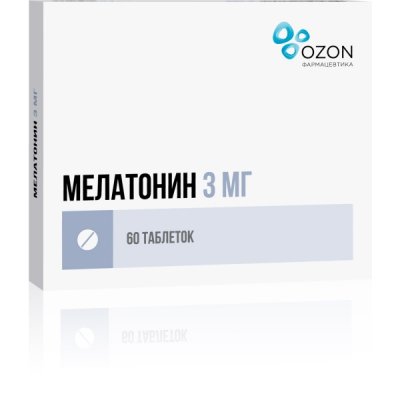 Купить мелатонин, таблетки, покрытые пленочной оболочкой 3мг, 60 шт в Заволжье