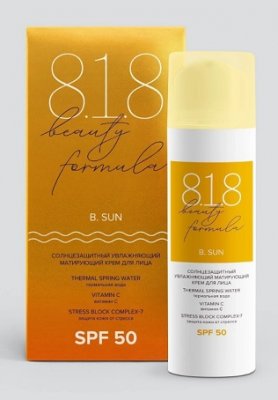 Купить 818 beauty formula крем солнцезащитный для лица матирующий увлажняющий spf50, 50мл в Заволжье